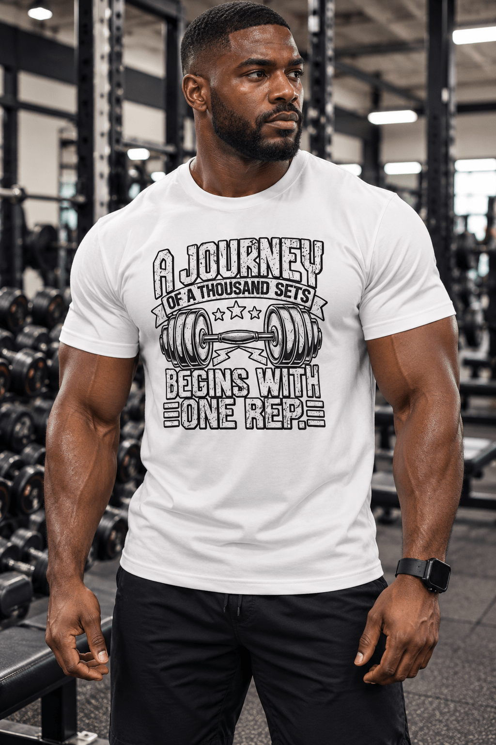 Custom T, 1000 Sets begins with one rep, Multiple colors