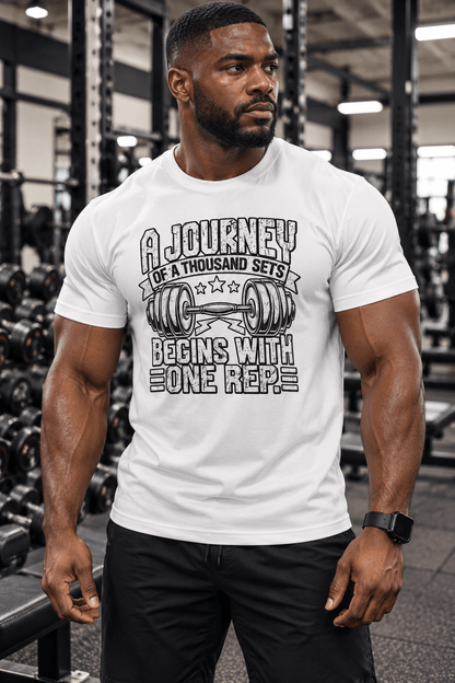 Custom T, 1000 Sets begins with one rep, Multiple colors