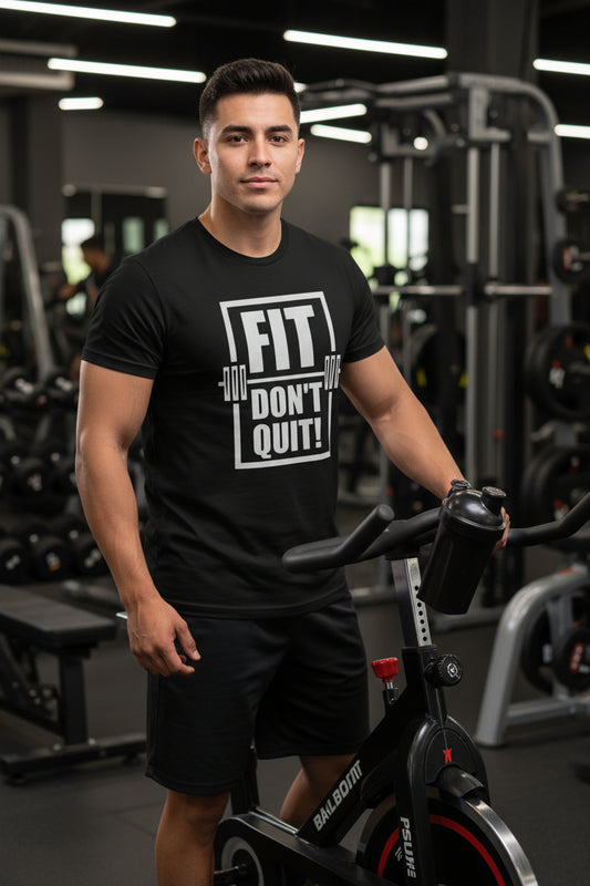 Short-Sleeve Unisex T-Shirt, Fit Don't Quit